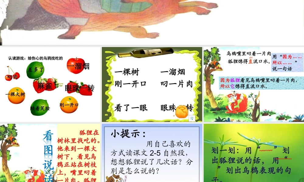 狐狸和乌鸦课件__公开课