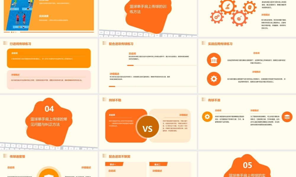 篮球单手肩上传球课件