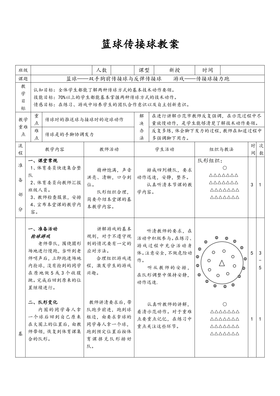 篮球传接球教案_第1页