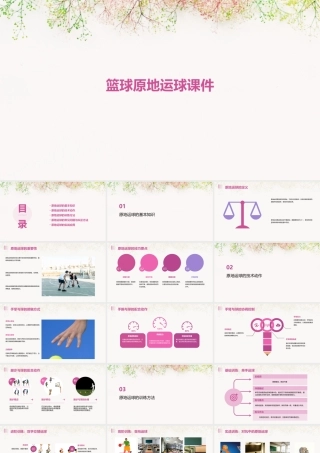 篮球原地运球课件
