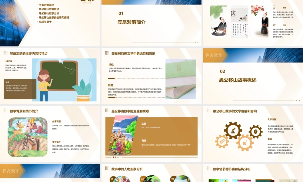 笠翁对韵愚公移山故事分享课件