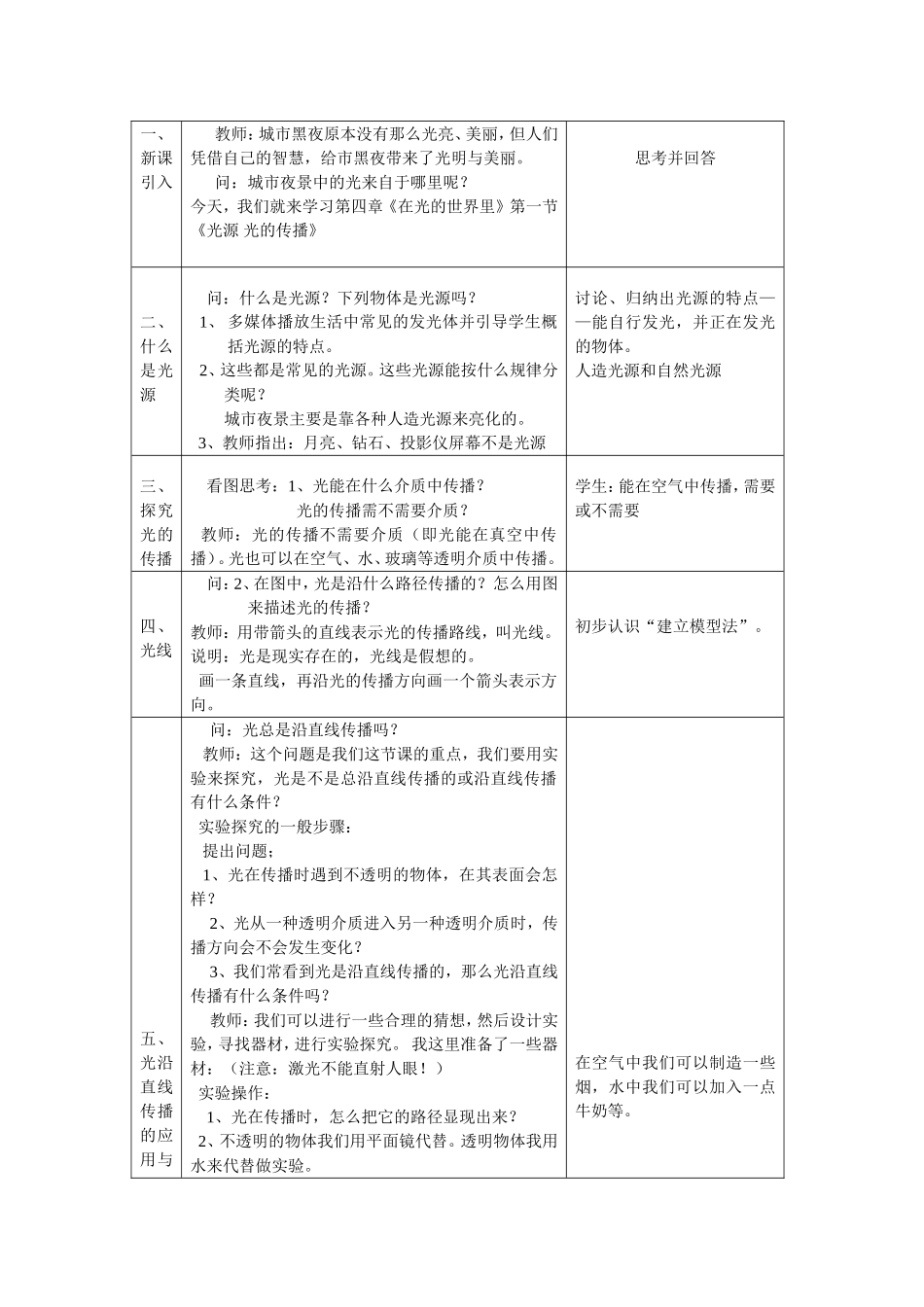 光源光的传播教案_第2页
