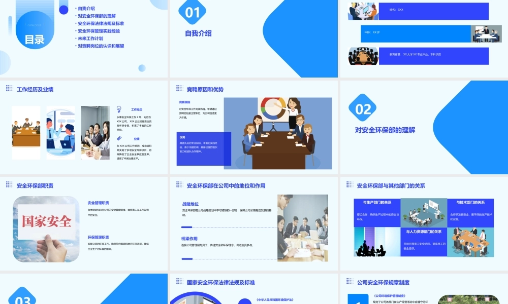 竞聘安全环保部副主管课件