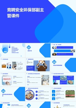 竞聘安全环保部副主管课件