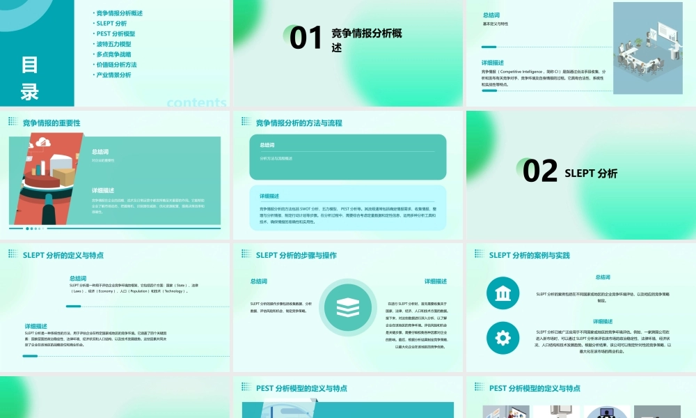 竞争情报分析课件