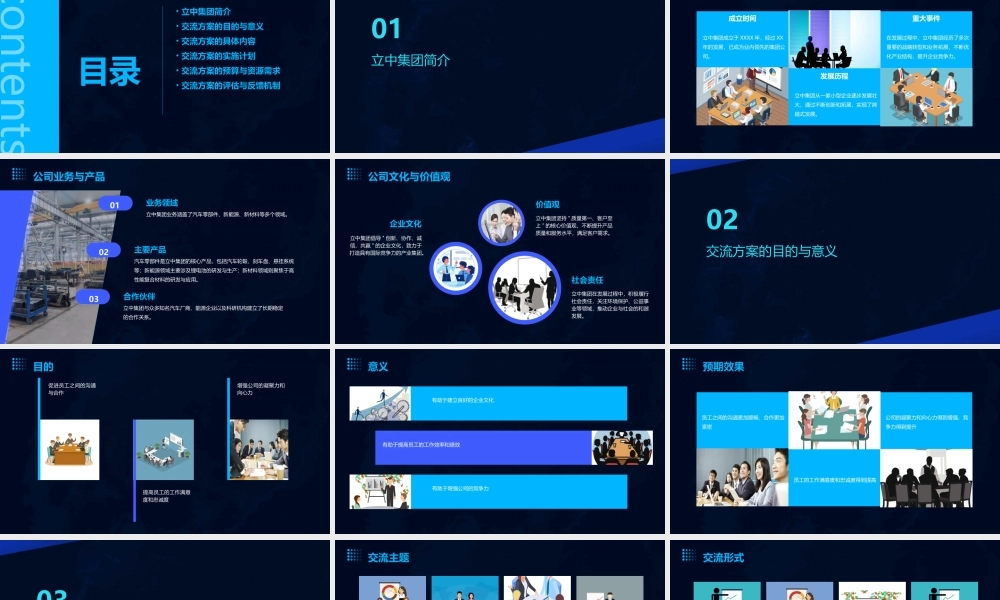 立中集团交流方案课件