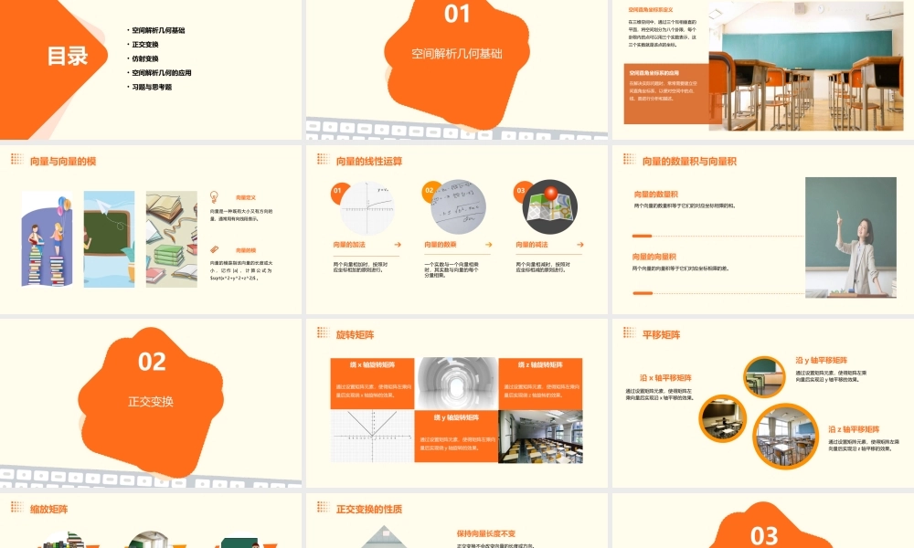 空间解析几何正交变换与仿射变换课件