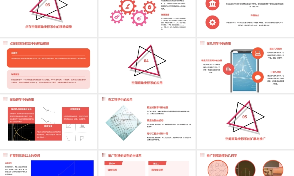 空间直角坐标系中点的坐标课件