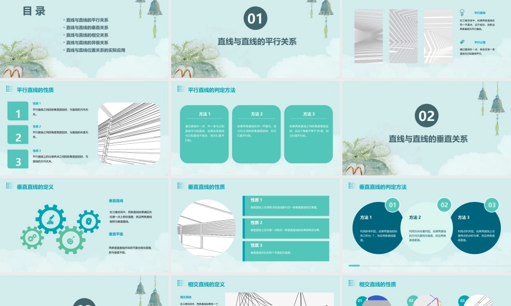 空间中直线与直线的位置关系课件