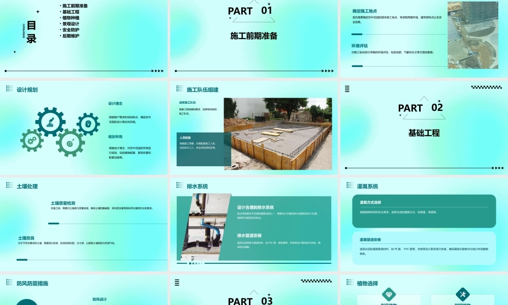 空中花园施工的流程课件