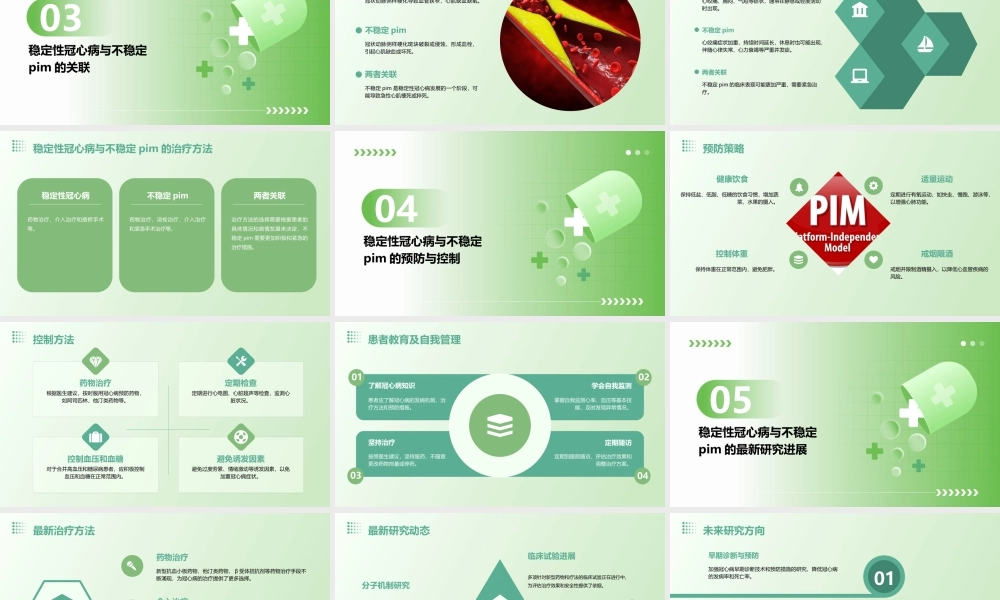 稳定性冠心病不稳定PIM课件