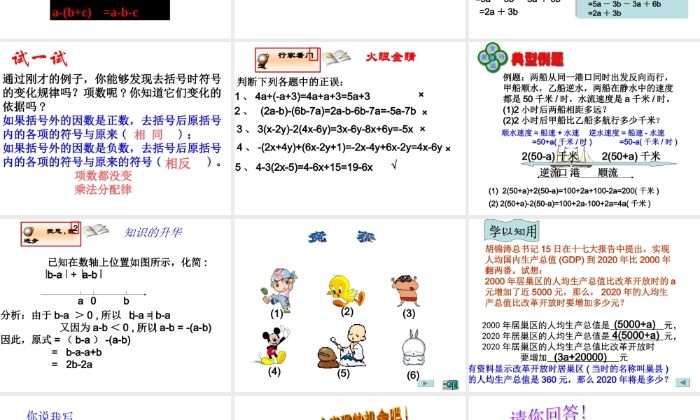 整式的加减_去括号 (2)