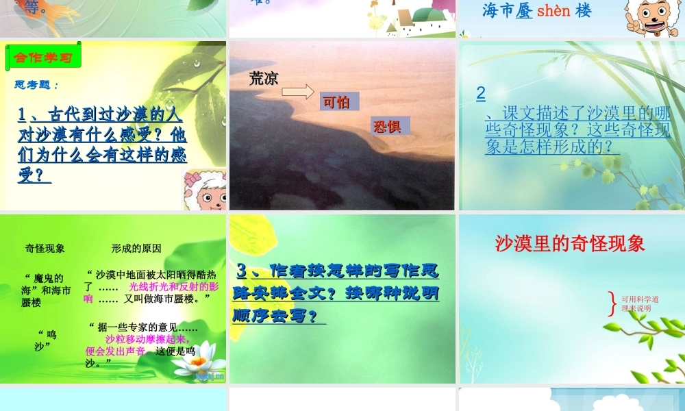 我的沙漠的奇怪现象课件