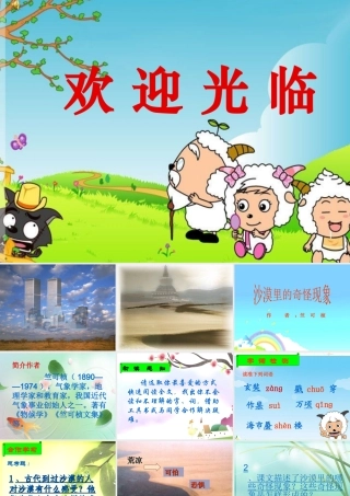 我的沙漠的奇怪现象课件