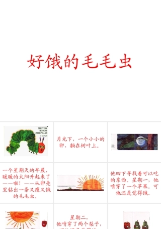 绘本《好饿的毛毛虫》