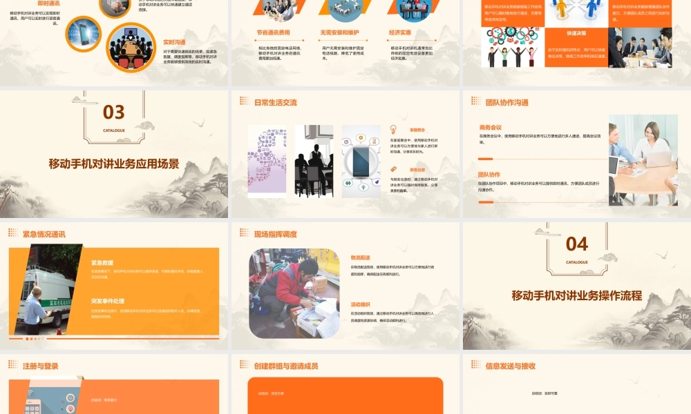 移动手机对讲业务介绍课件