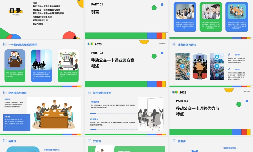 移动公交一卡通业务方案介绍课件