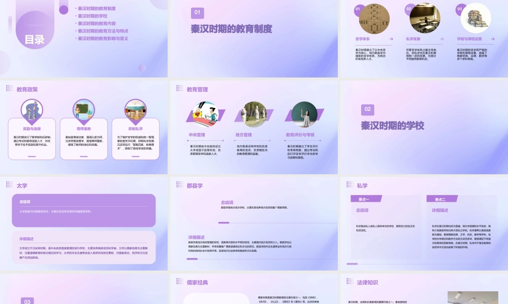 秦汉时期的教育课件