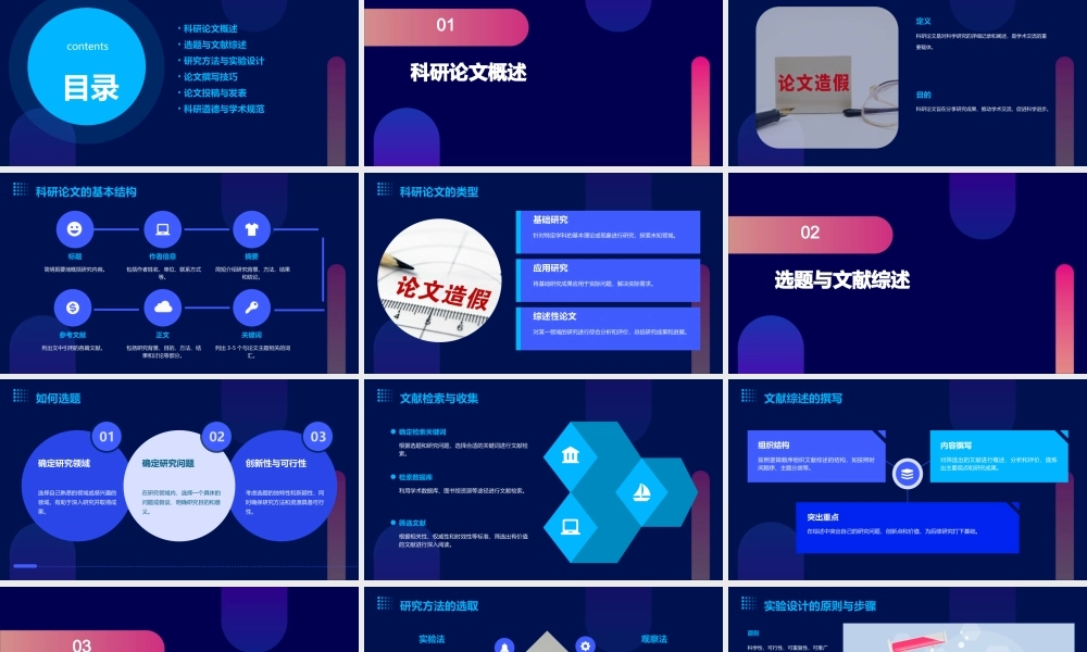 科研论文的撰写方法概要课件