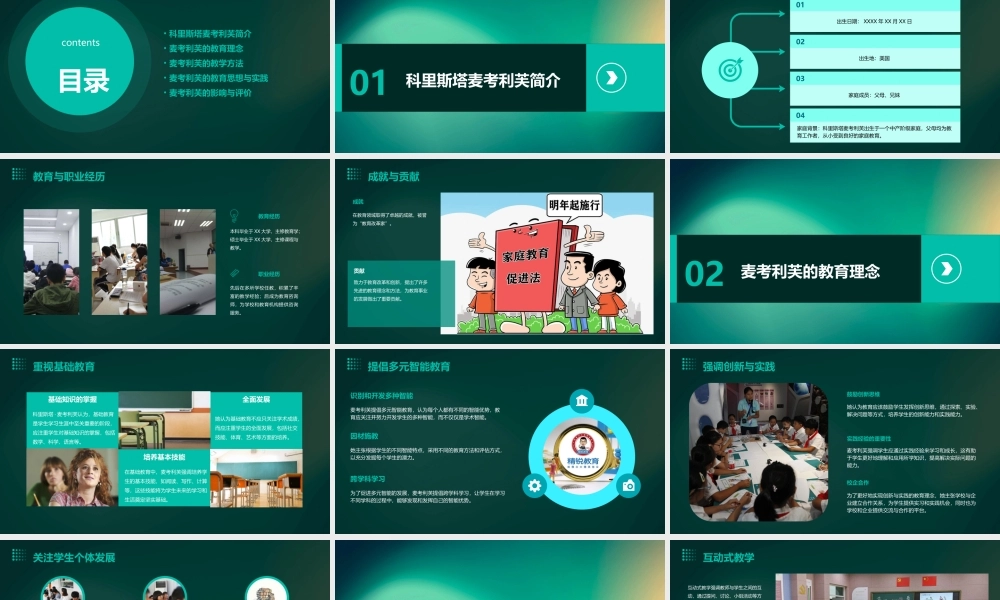 科里斯塔麦考利芙课件