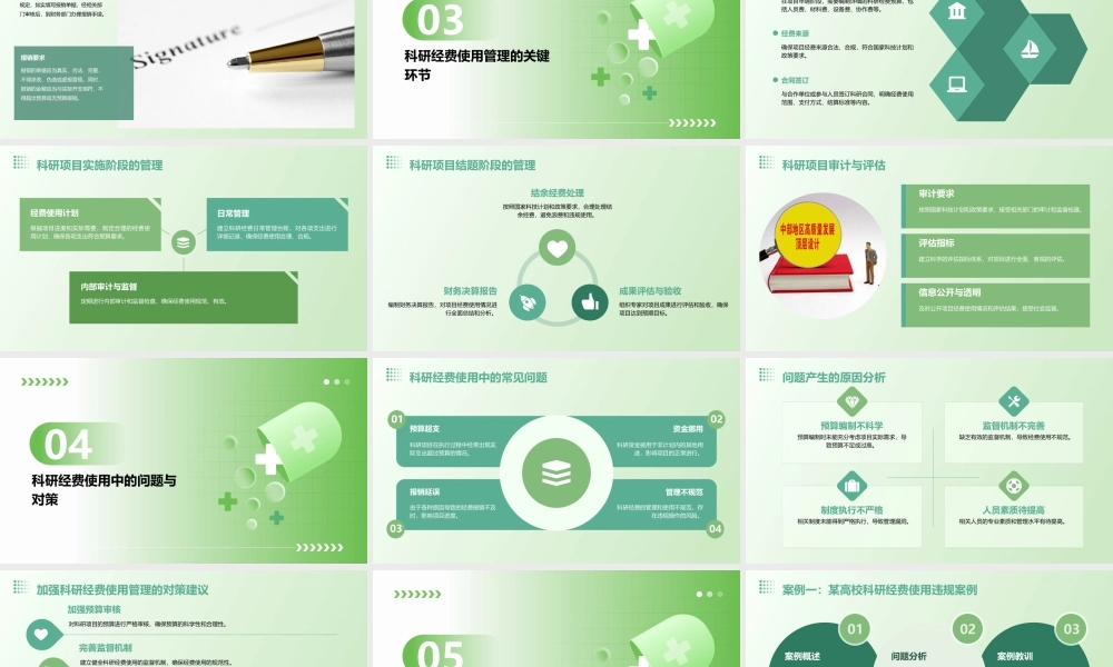 科研经费使用管理要点课件