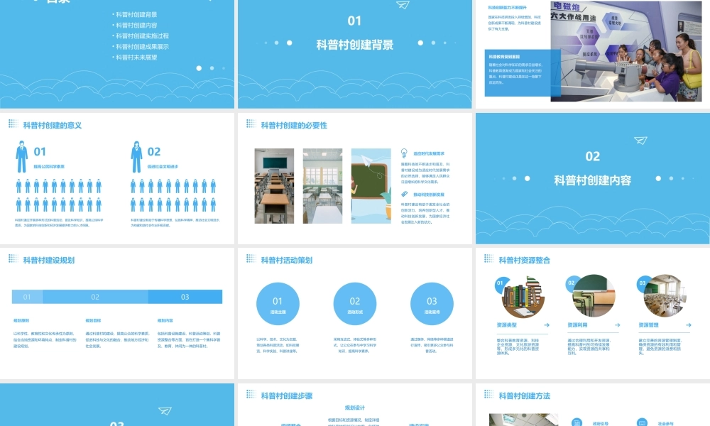 科普村创建汇报材料大全课件