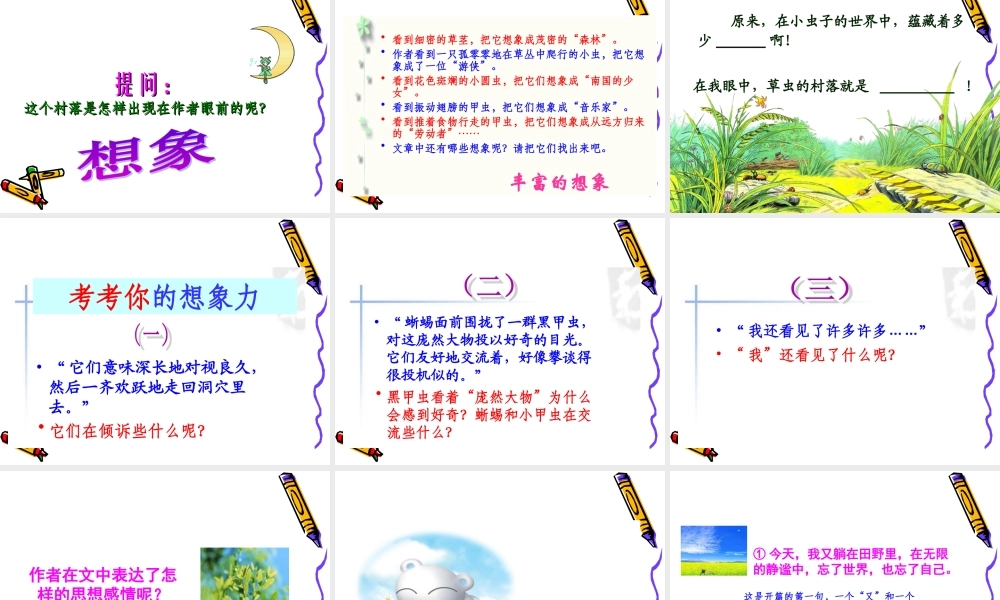 草虫的村落课件 
