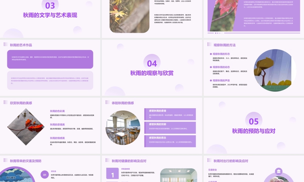 秋天的雨通用课件人教最新版