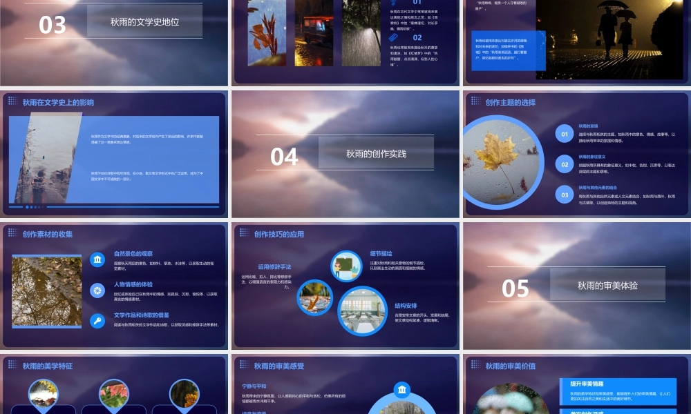 秋天的雨微写作课件