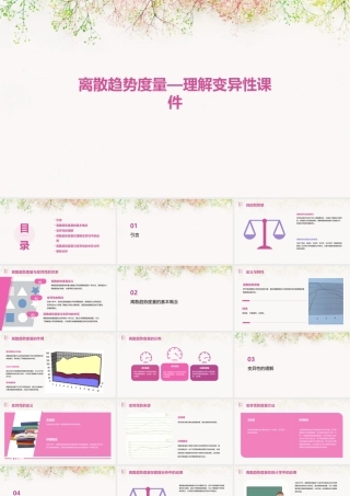 离散趋势度量—理解变异性课件