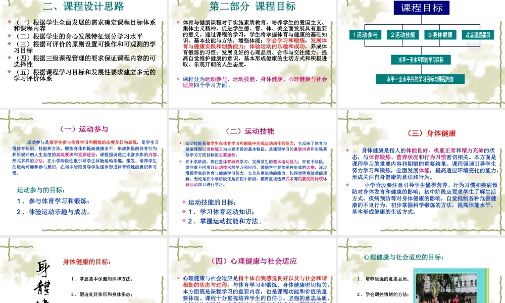 义务教育体育与健康课程标准(2011版)