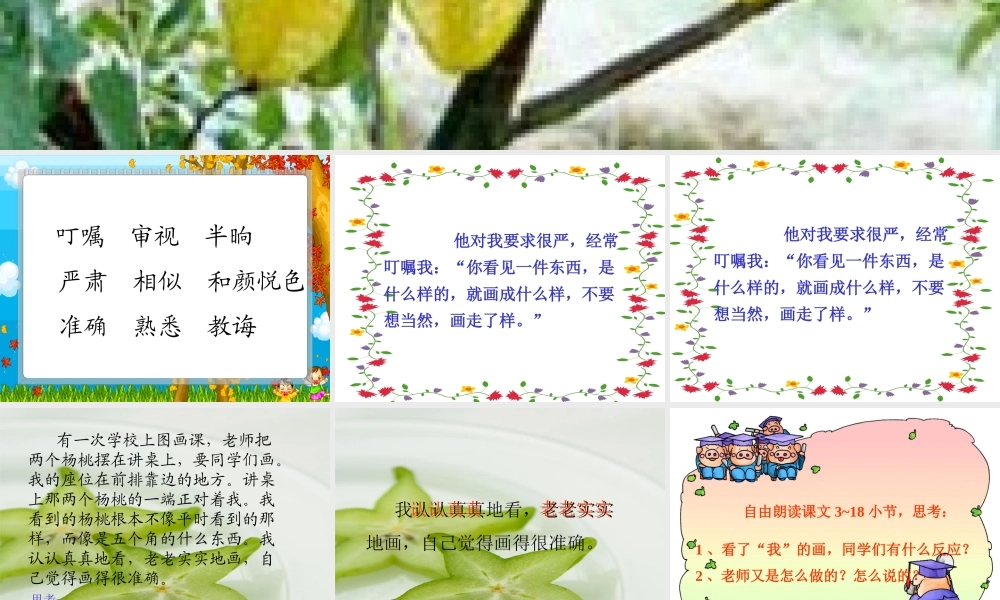 画杨桃课件(谢霞）