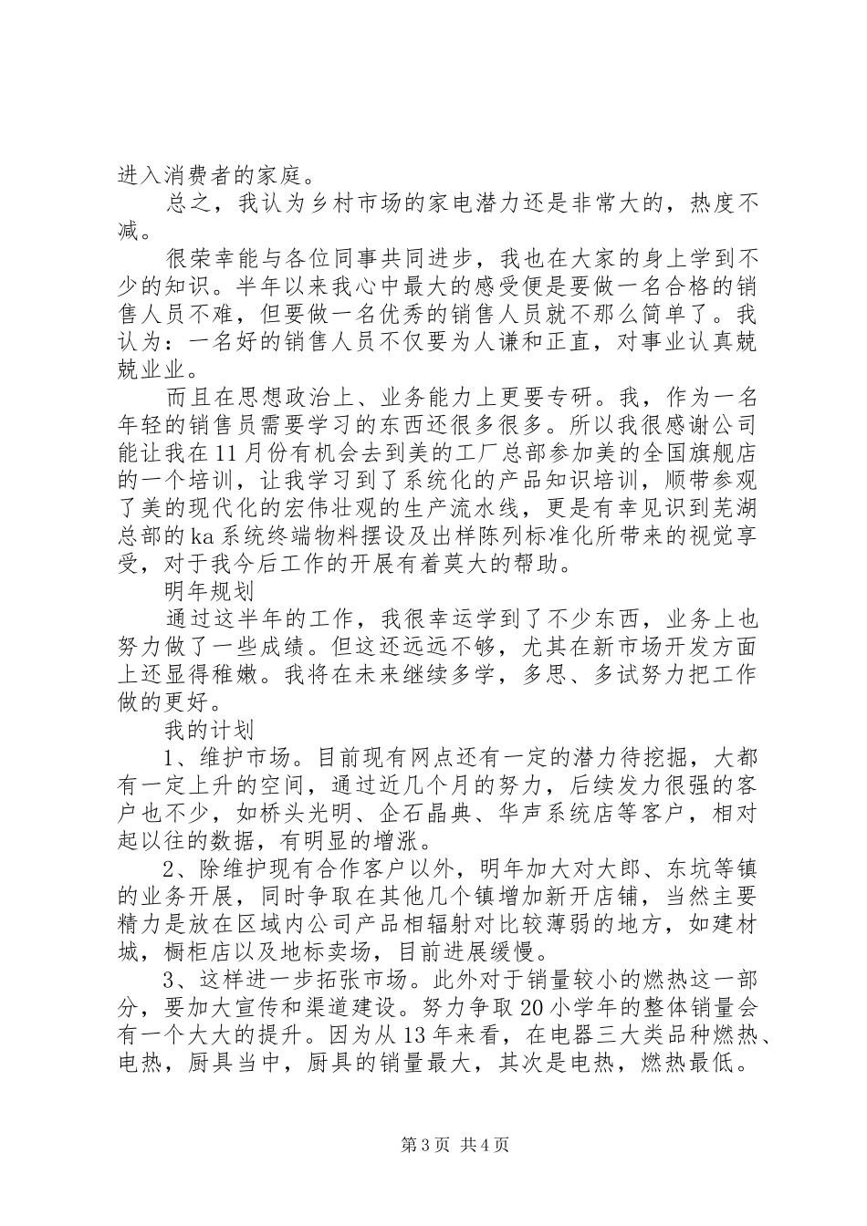 有关个人的工作总结与计划_第3页