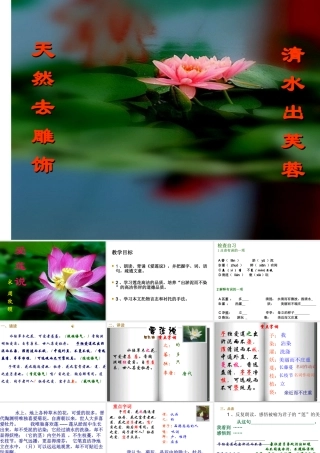 《爱莲说》课件好