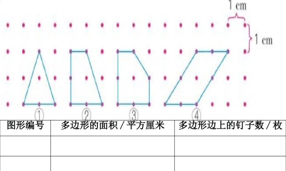 钉子板上的多边形