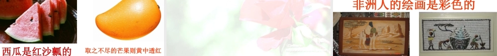 《彩色的非洲》课件