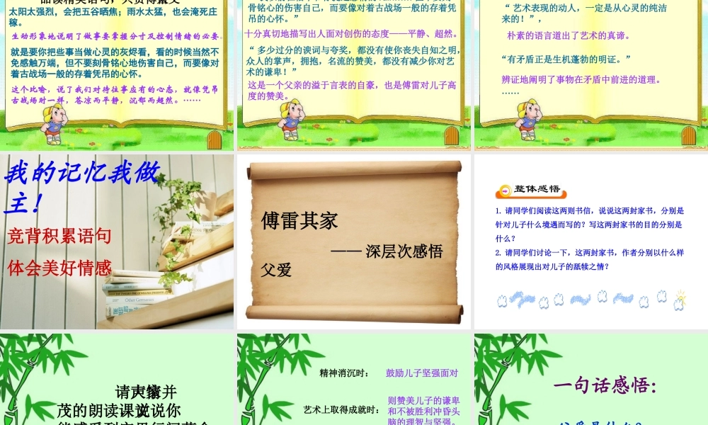 傅雷家书两则课件 (2)