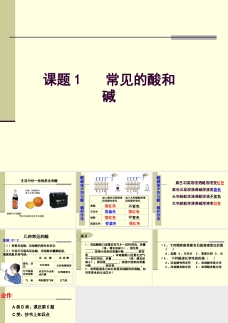 课题1酸和碱的课件(1)