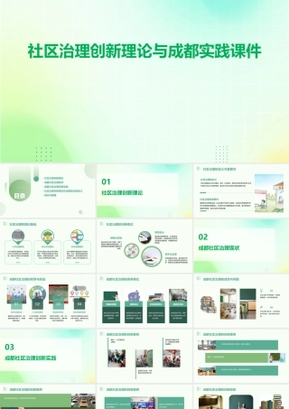 社区治理创新理论与成都实践课件