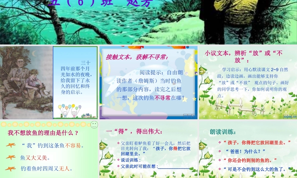 钓鱼的启示五（6）班赵芳