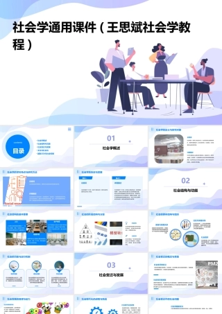社会学通用课件(王思斌社会学教程)