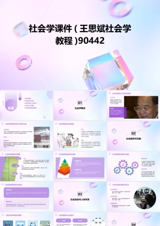 社会学课件(王思斌社会学教程)90442