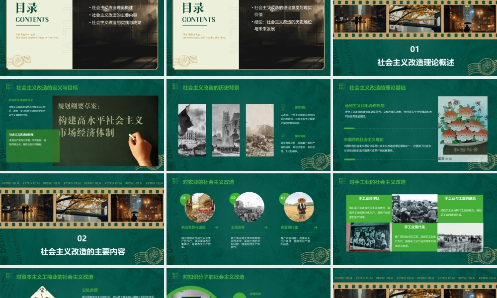 社会主义改造理论教学课件