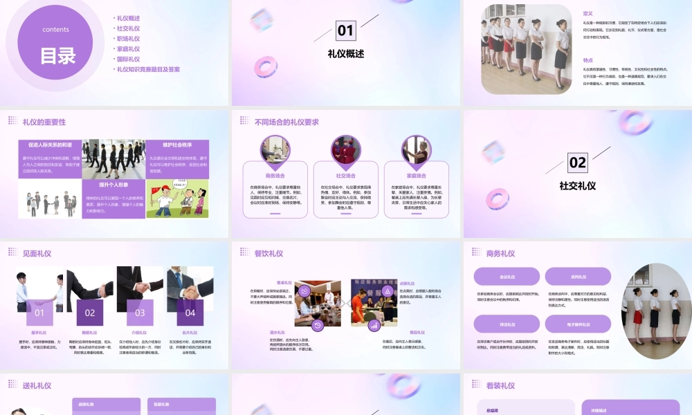 礼仪知识竞赛课件