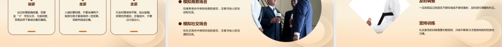 礼仪姿态训练之站姿坐姿走姿(图解)正式版课件