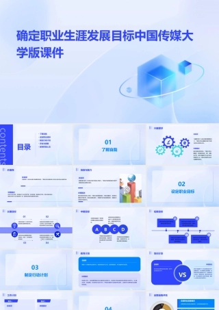 确定职业生涯发展目标中国传媒大学版课件