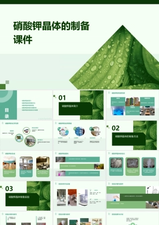 硝酸钾晶体的制备课件