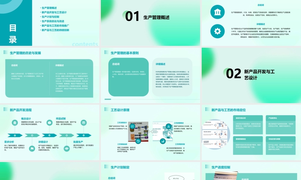 研究生生产管理新产品与工艺课件