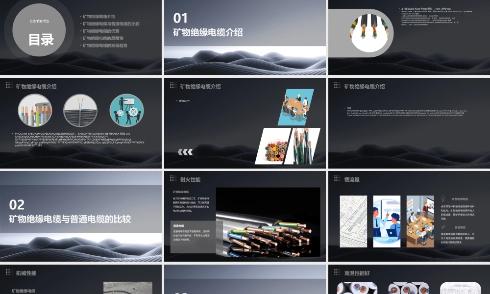 矿物绝缘电缆电缆比较课件