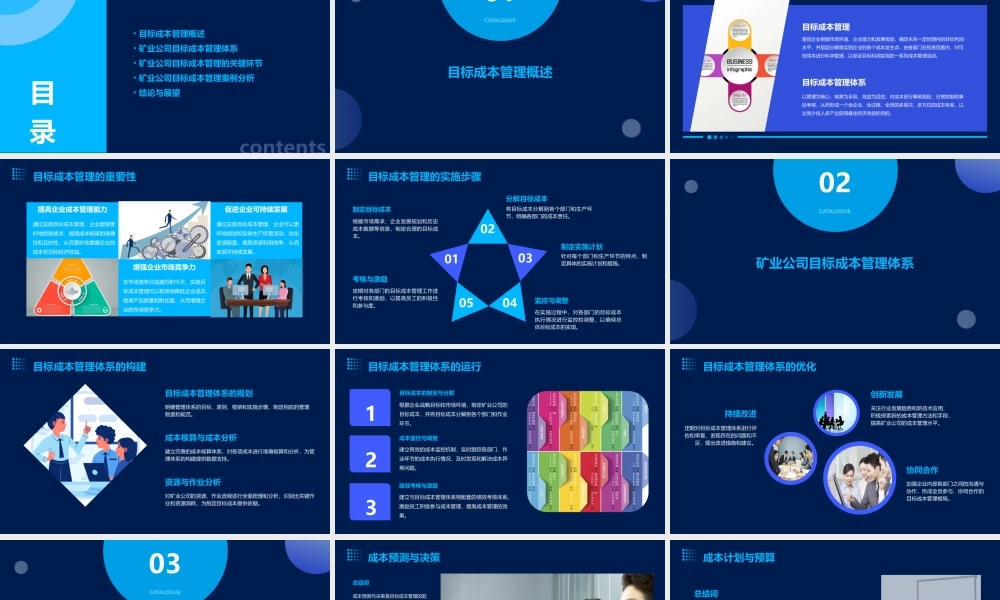 矿业公司目标成本管理材料cao课件